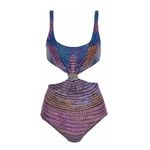 Mara Hoffman  Radial Knot Front One Piece Cutout Swimsuit Size S Photo 1