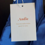 Blue Strapless Bikini Top Blue Swim Top NWT Size Medium Blue Andie Top Photo 8