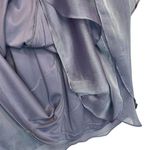 Adrianna Papell Dress Womens 6 Fairy Sleeveless Tiered V Neck Iridescent Purple Photo 3