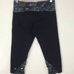 Lululemon RARE Black Curious Jungle Crop Leggings Photo 6