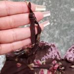 Avon Rose Print Brown Floral Sheer Slip Multiple Size M Photo 5