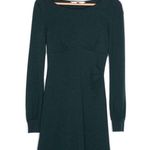 Diane Von Furstenberg Dark Green Long Sleeve Dress Photo 0