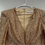 Mac Duggal 26865 Rose Gold Sequin Long Sleeve Mini Dress 4 Photo 2