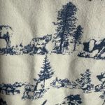 Vintage lands end Blue and White Scenic Print Sweatshirt size large Photo 4