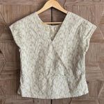 REI Womens White Cap Sleeve Top V Neck Size S Activewear Photo 1