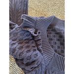 525 America 525 American Womens Pink Knit Sweater Knit Puff Top Large Blue Photo 8