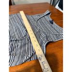 Gap Grey Stripe Hot Maxi Dress Tank Style Elastic Waist Size Medium Womens Photo 3
