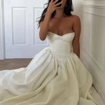 House Of CB  COCO Vintage Ivory Satin Midi Dress NWOT size S A-C Photo 15