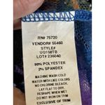 BKE  Lace Overlay Tie Dye Short Sleeve Top Women M Blue Purple Orange Black Photo 4