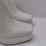 Guess Byra Platform Ankle Boots Women 7.5 Ivory Retro 70s Block Chunky Heel Gogo Photo 8