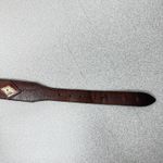 REI Beaded Leather Belt 30 Brown Colorful Stitched Western Southwest *No Buckle Photo 3