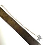 Silver tone Golden Retriever Silhouette Pendant necklace Photo 6