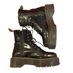 Dr. Martens  Black Jadon Leather Platform Combat Boots Women's Size EU 38, US 7 Photo 5