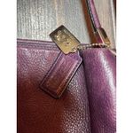 Coach Madison Phoebe 26224 Plum Soft Leather Shoulder Hobo Purse Bag Large Gold Photo 2