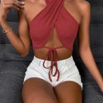 SheIn Wrap Top Photo 0