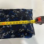 Ramy Brook Blue Allymay Sleeveless Mock Ruffle Leopard Top Blouse Silk Small Photo 9