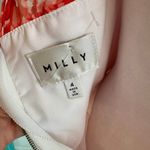 Milly 'Anna' Sz 4 Poppy Red Silk Fit & Flare A-Line Short Cocktail Party Dress Photo 8