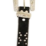 Blazin Roxx Women's Western Rodeo Wear  Gemstone Bohemian Faux Leather Belt Photo 5