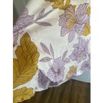 Monteau Womens Medium Purple Floral Slip Dress V Neck Smocked Midi Dress Satin Photo 3