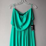 EXPRESS sz S green tube maxi sun dress NWT Photo 1