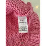 Lulus  Womens M Pink Knit Tank Ruffled Sweater Preppy Barbie Fairy Flowy Crochet Photo 2