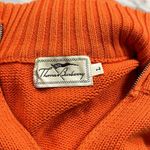 Thomas Burberry zip up sweater cotton size large Orange Photo 5