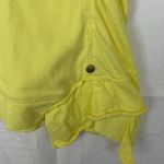 Neon Buddha women's medium yellow button up light weight jacket sweater top long Photo 5