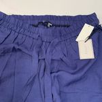 1. State Women's  Navy Elastic Waist Drawstring Linen‎ Pants A6 Photo 7