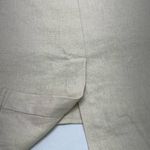 Ellen Tracy  LINEN BLEND HI/LO TOP W/TASSEL ZIPPER TANK S OATMEAL‎ COLOR PREOWNED Photo 6