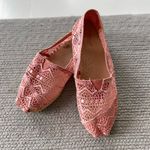 Vintage 90’s Wanted Blush Pink Peach Crochet Flats Size 7.5 Photo 2