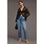 Good American Good Vintage Frayed Hem Jeans in Indigo Blue 0/25 NWT Photo 1