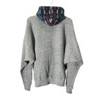 Pendleton Roxy Women's Hoodie Full Zip Gray Aztec Patterns Pockets Sz Large #RR Photo 4