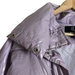 Unreal Fur Fractals Frosted Lilac Purple Cropped Puffer Jacket Size Small Photo 4