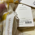 Zimmermann NWT  Floral Cream and Yellow Mini Dress size 4 Photo 8