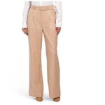 7 For All Mankind Faux Leather Wide Leg Pleated Pants Size Small Photo 1