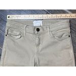 Current Elliott The Ankle Skinny Metallic Gold Khaki Jeans Size 29 Slim Fit Work Tan Photo 5