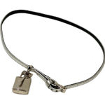 Tom Ford  Silver Metallic Padlock Key Adjustable Necklace Belt Photo 0