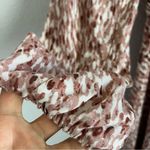 Lush Clothing NWT LUSH Open Tie Back Dress Feminine Boho Trendy Cream Mocha Medium Photo 7