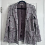 Maurice's  Black and White Plaid Blazer Women’s Size Medium Photo 0