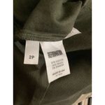 Reformation  Olive Green High Waisted Straight Leg Pants Size 2P Photo 4