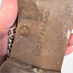 Lucky Brand  Brown Animal Print Leather Loafers Womens 8 Fall Classic Comfort Photo 5