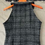 Pretty Little Thing  Preppy Black Tweed Button Down Mini Dress US Size 6 Photo 6