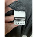 KEDZIOREK Dark Grey Knit Cotton Pleated Tunic Long Sleeve Women's 40 / US 6 Gray Photo 3