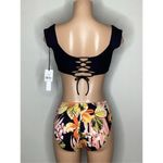 Robin Piccone New.  high waisted floral bikini. Medium. Retails $210. Photo 7