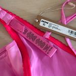 SKIMS  Stretch Satin Lace Teddy in Neon Orchid, size XL Photo 3