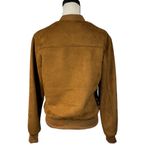 Denim & Flower Small Faux Suede Jacket Full-Zip Pocket Stretch Ricky Singh Brown Photo 3