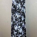 Free People Long Sleeve Jaymes Square Neck Midi Dress Size M Medium Blue Floral Photo 6