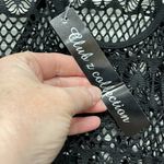 Club Z Collection NWT Black Mesh Heart Racerback Maxi Dress Swim Cover Up Size L Photo 4