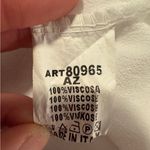 Source Unknown By Coco  White  Short Sleeve Top with Frayed Hem Photo 3