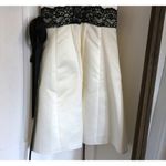 Gunne Sax VTG Jessica McClintock for  Dress White Black Lace Size 1/2 0-2 Prom Photo 4